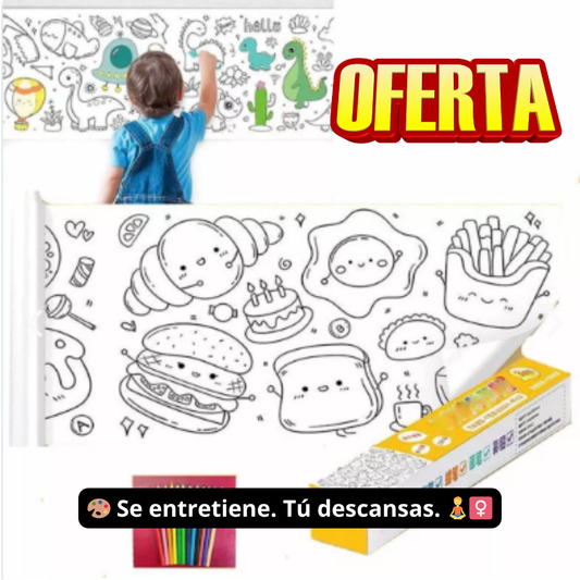 Mural Creativo Infantil: 📵✨Menos pantallas. Más imaginación🎨🧠