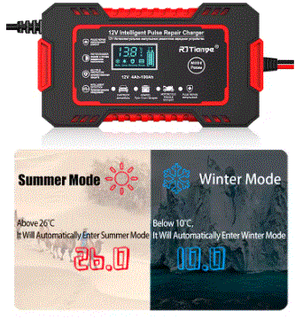 Enusic™ SmartRevive 12V – Carga y repara tu batería al instante⚡
