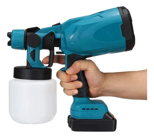 Pistola de Pintar Inalámbrica Portátil con Doble Batería