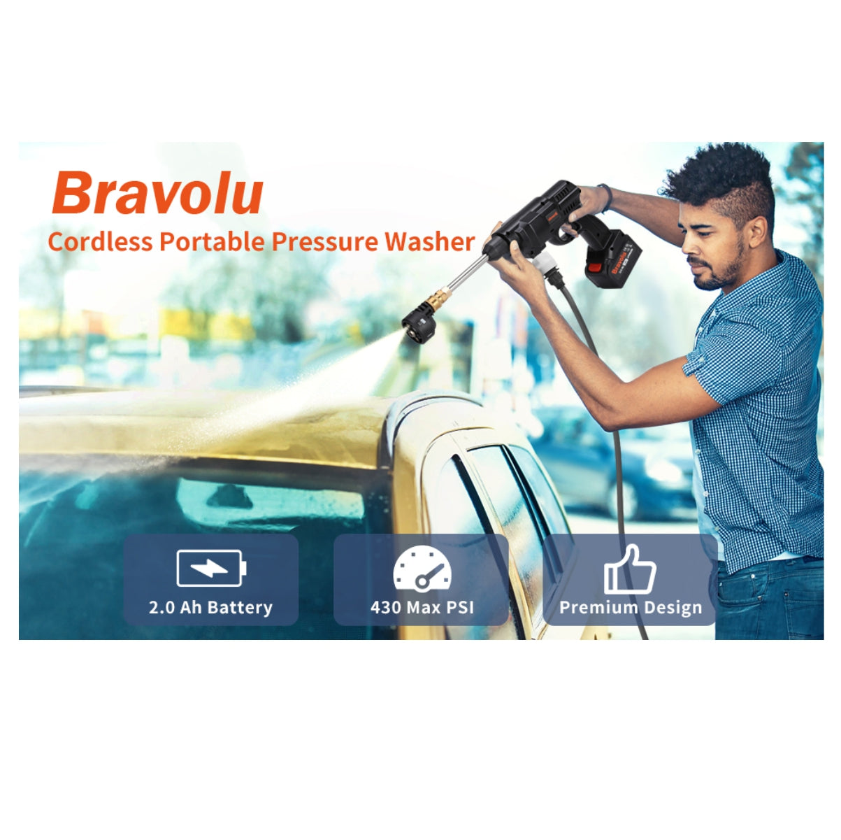 Hidrolavadora Portatil: Más brillo, menos esfuerzo 💦✨