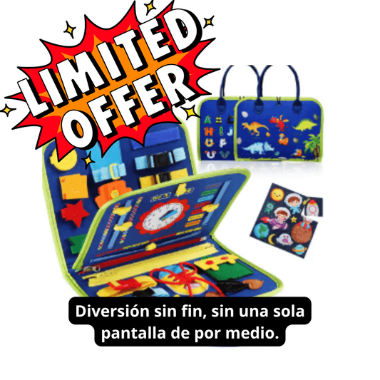 Kit de Aprendizaje Busy Board Montessori: Exploran. Descubren. Crecen. 🌟🔍👶