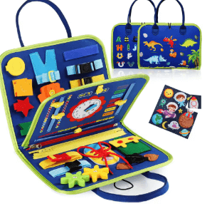 Kit de Aprendizaje Busy Board Montessori: Exploran. Descubren. Crecen. 🌟🔍👶