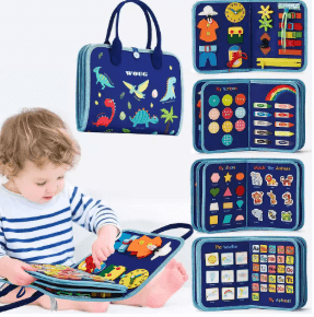 Kit de Aprendizaje Busy Board Montessori: Exploran. Descubren. Crecen. 🌟🔍👶