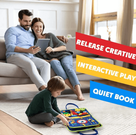 Kit de Aprendizaje Busy Board Montessori: Exploran. Descubren. Crecen. 🌟🔍👶