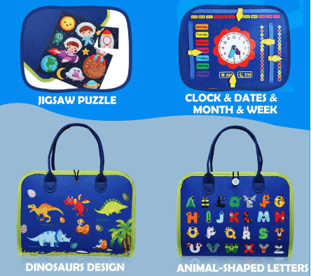 Kit de Aprendizaje Busy Board Montessori: Exploran. Descubren. Crecen. 🌟🔍👶