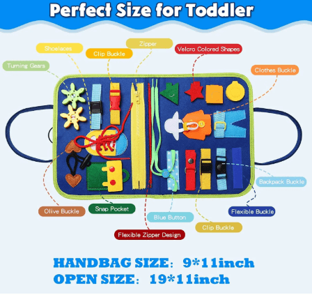 Kit de Aprendizaje Busy Board Montessori: Exploran. Descubren. Crecen. 🌟🔍👶