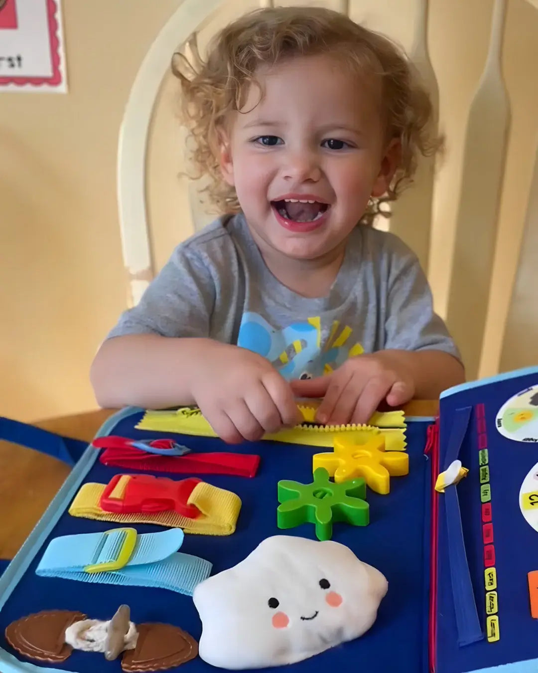 Kit de Aprendizaje Busy Board Montessori: Exploran. Descubren. Crecen. 🌟🔍👶