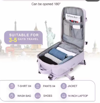 Maleta Viajera Todo en Uno: ✈️Todo lo que necesitas, en una sola mochila🎒