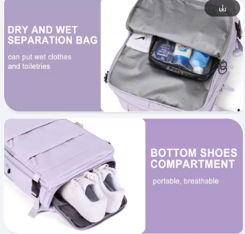 Maleta Viajera Todo en Uno: ✈️Todo lo que necesitas, en una sola mochila🎒