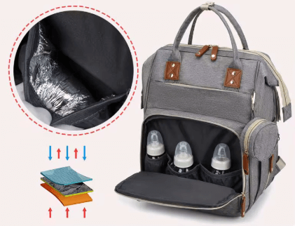 Pañalera Plegable Multifuncional: Tu bebé descansa. Tú disfrutas. 😌👶✨