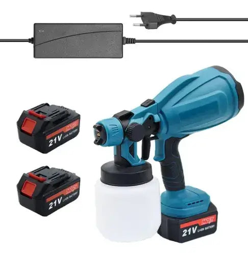 Pistola de Pintar Inalámbrica Portátil con Doble Batería: Transforma tu casa hoy🏡💥